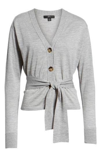Women's J.crew Sylvia Wrap Cardigan - Grey