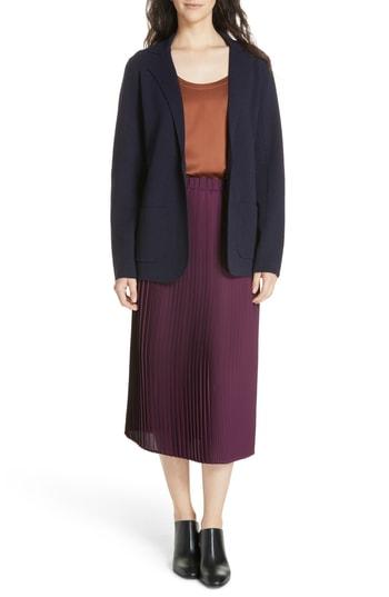 Women's Eileen Fisher Wool Cardigan - Blue