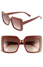Women's Stella Mccartney 53mm Square Sunglasses - Red