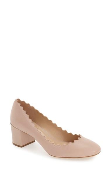 Women's Chloe Lauren Scalloped Pump Us / 37eu - Pink