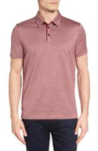 Men's Boss Place 17 Slim Fit Stripe Polo - Red
