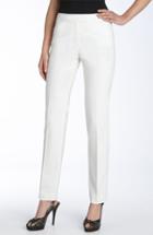 Women's Lafayette 148 New York Irving Stretch Wool Pants (similar To 14w) - Ivory