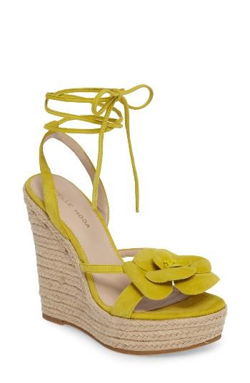 Women's Pelle Moda Olena Espadrille Wedge Sandal M - Orange