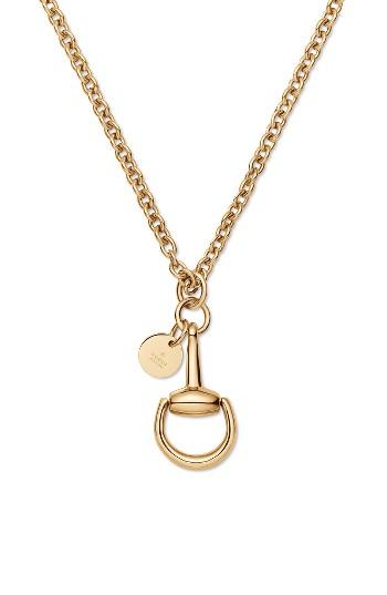 Women's Gucci Horsebit Pendant Necklace