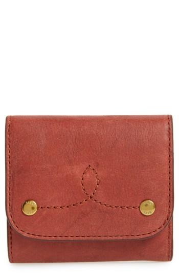 Women's Frye Medium Campus Rivet Leather Wallet - Red