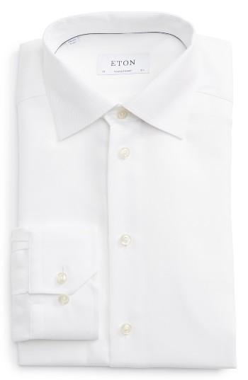 Men's Eton Trim Fit Solid Dress Shirt .5 - White