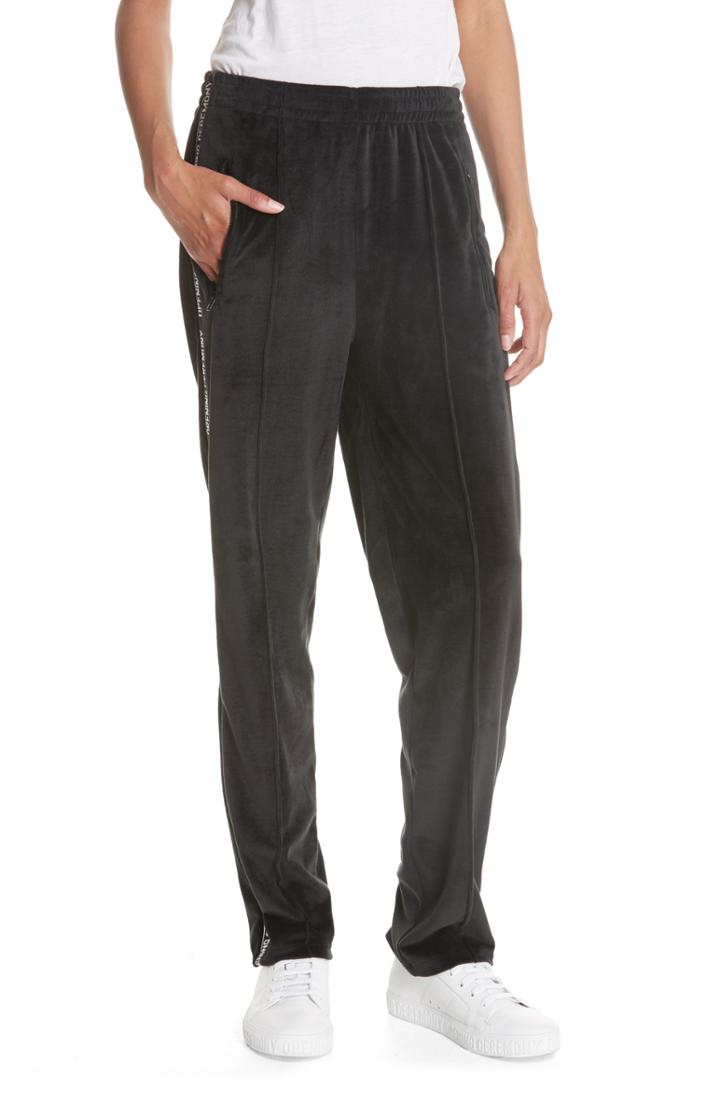 Women's Opening Ceremony Velour Track Pants - Black