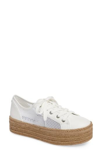 Women's Steve Madden Mars Platform Sneaker M - White