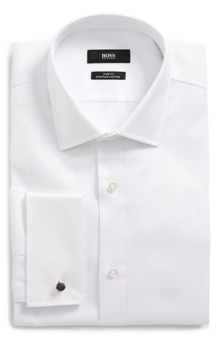 Men's Boss Jacques Slim Fit Solid Dress Shirt - White