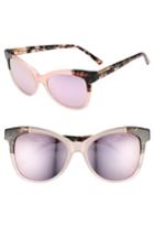 Women's Ted Baker London 55mm Square Cat Eye Sunglasses - Blush
