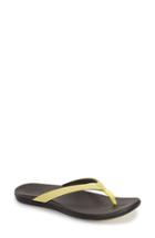Women's Olukai 'ho Opio' Flip Flop M - Yellow