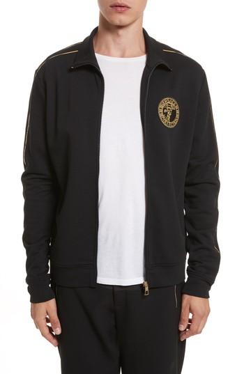 Men's Versace Collection Track Jacket - Black