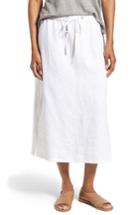 Women's Eileen Fisher Organic Linen Straight Skirt, Size - White