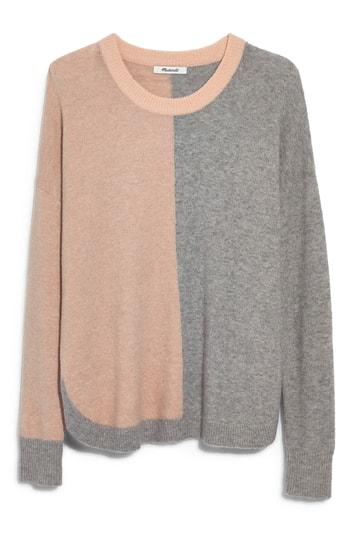 Women's Madewell Westlake Colorblock Pullover - Beige