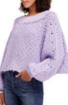 Women's Free People Pandora's Boatneck Sweater - Purple