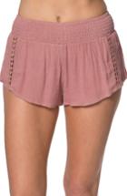 Women's O'neill Elise Crochet Trim Shorts - Pink