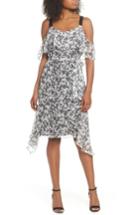 Women's Lenon Cold Shoulder Chiffon Dress - White