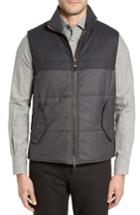 Men's Luciano Barbera Wool Blend Tech Vest Eu - Grey
