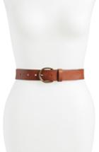 Women's Madewell Medium Perfect Leather Belt - Pecan