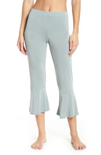 Women's Bb Dakota Aden Ruffle Hem Lounge Pants - Blue/green