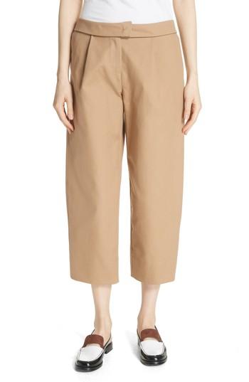 Women's Carven Cotton Crop Pants Us / 40 Fr - Beige