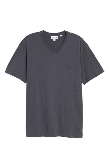 Men's Lacoste V-neck T-shirt (xxl) - Grey