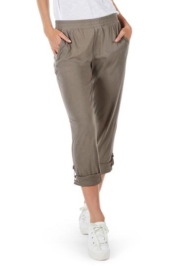 Women's Michael Stars Rolled Sweat Pants - Green