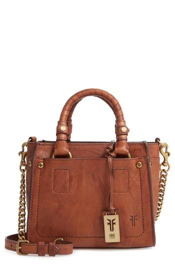 Frye Mini Demi Leather Satchel - Brown