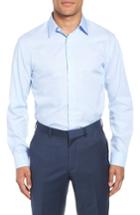 Men's Nordstrom Men's Shop Trim Fit Solid Dress Shirt 33 - Blue