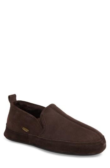 Men's Acorn 'romeo Ii' Genuine Sheepskin Slipper M - Brown