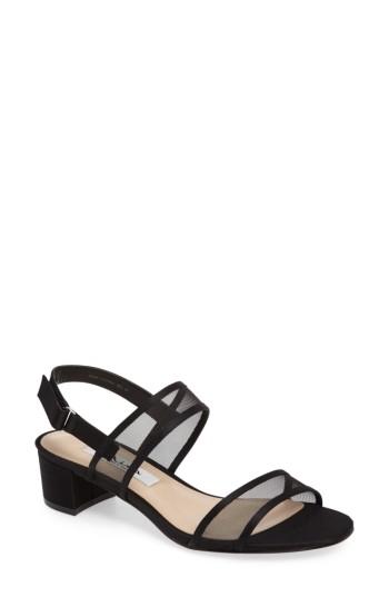 Women's Nina Ganice Mesh Strap Sandal .5 M - Black