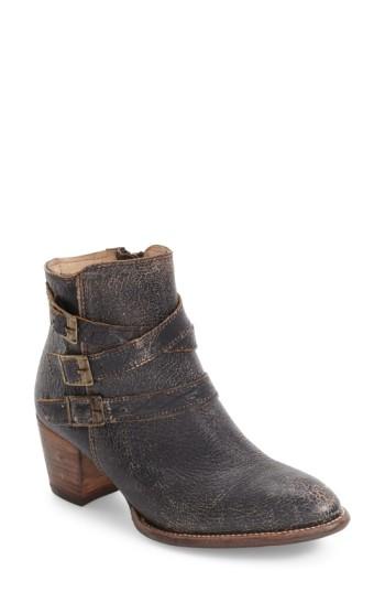 Women's Bed Stu Begin Harness Bootie M - Black