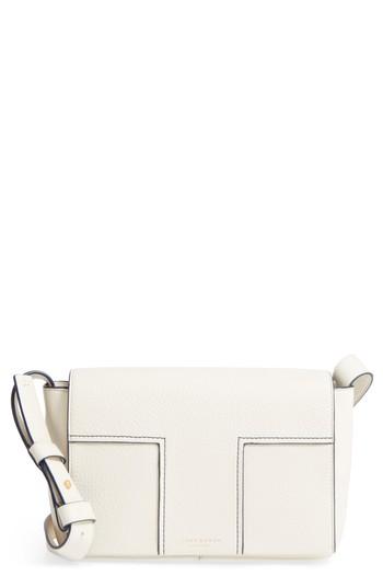 Tory Burch Block-t Pebbled Leather Shoulder Bag -