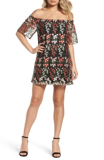 Women's Bb Dakota Gates Off The Shoulder Minidress - Black