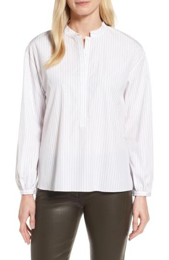 Women's Nordstrom Signature Stripe High/low Shirt
