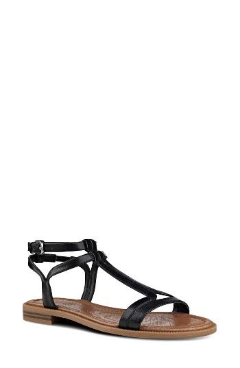 Women's Nine West Xuan T-strap Sandal M - Black