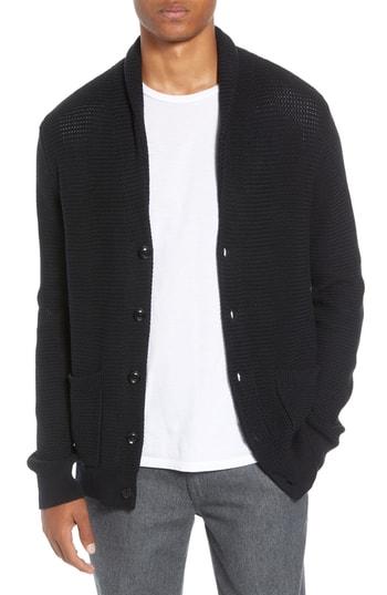 Men's Life/after/denim Old Port Slim Fit Cardigan - Black