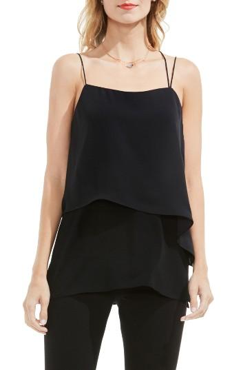 Women's Vince Camuto Popover Mixed Media Tank