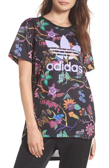 Women's Adidas Originals Longline Tee - Black