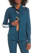 Women's Zella Taylor Track Jacket, Size - Blue/green