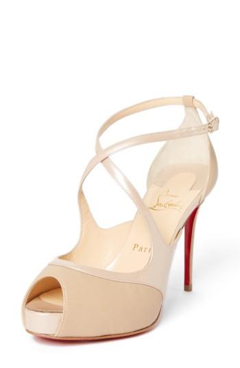 Women's Christian Louboutin Mira Bella Sandal Us / 40eu - Beige