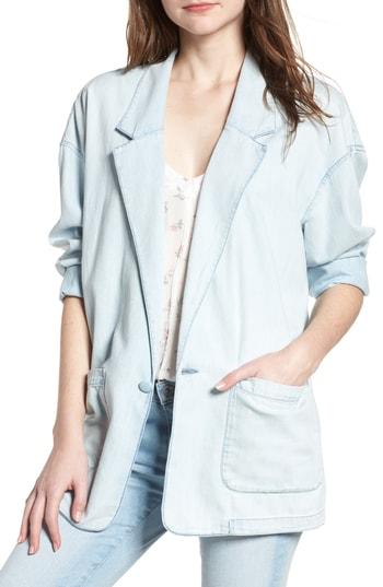 Women's Ag Carolina Chambray Cotton Jacket - Blue
