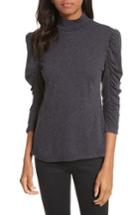 Women's Rebecca Taylor Ruched Jersey Turtleneck - Blue