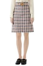 Women's Gucci Tweed A-line Skirt Us / 38 It - White