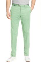 Men's Hiltl Peaker Flat Front Stretch Cotton Trousers Eu - Green