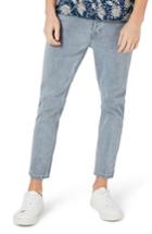 Men's Topman Stretch Slim Fit Crop Jeans X 32 - Grey