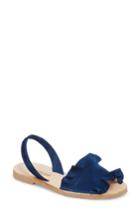 Women's Solillas Frilled Flat Sandal Us / 37eu - Blue