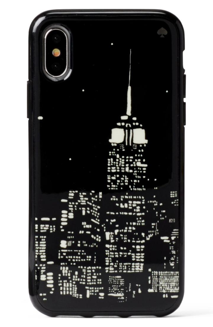 Kate Spade New York Skyline Glow In The Dark Iphone X/xs/xs Max & Xr Case - Black