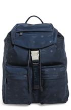Mcm Small Dieter Monogrammed Nylon Backpack -