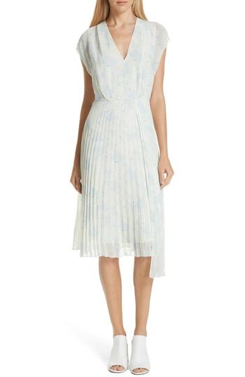 Women's Lewit Pleat Chiffon Dress - Blue